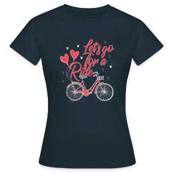Let's go for a ride - Women's T-Shirt - navy - Front - AI Model Female 172 dark (172cm)