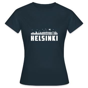 Helsinki - T-shirt Femme - marine - Devant - AI Model Female 172 dark (172cm)