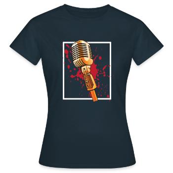 Micro bloddy - T-shirt Femme - marine - Devant - AI Model Female 172 dark (172cm)