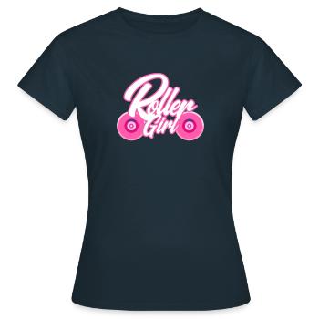 Roller Girl - Women's T-Shirt - navy - Front - AI Model Female 172 dark (172cm)