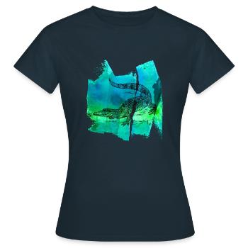 Crocodidil crocodile aligator alligator - T-shirt Femme - marine - Devant - AI Model Female 172 dark (172cm)