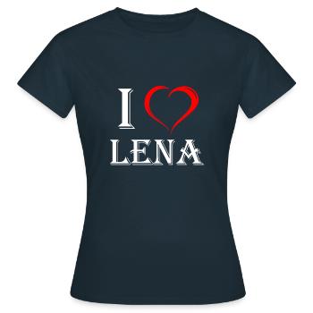Lena - T-shirt Femme - marine - Devant - AI Model Female 172 dark (172cm)