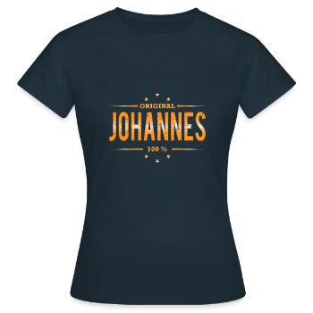 Johannes - Frauen T-Shirt - Navy - Vorne - AI Model Female 172 dark (172cm)
