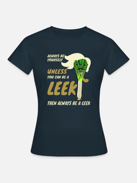 poireau - T-shirt Femme - marine