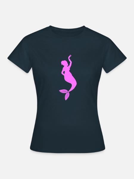 Buikdansen zeemeermin - Vrouwen T-shirt - navy
