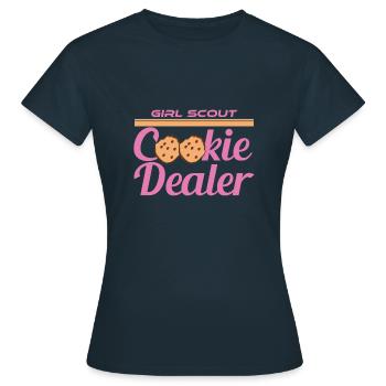 Cookie Dealer - Women's T-Shirt - navy - Front - AI Model Female 172 dark (172cm)