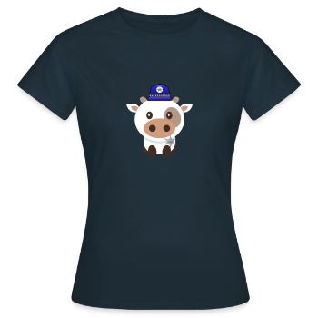 Vache à la police Vache à la police Animaux de la police Flics - T-shirt Femme - marine - Devant - AI Model Female 172 dark (172cm)