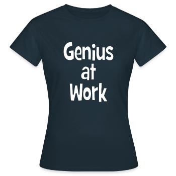 Genius at Work - genius at work - Women's T-Shirt - navy - Front - AI Model Female 172 dark (172cm)