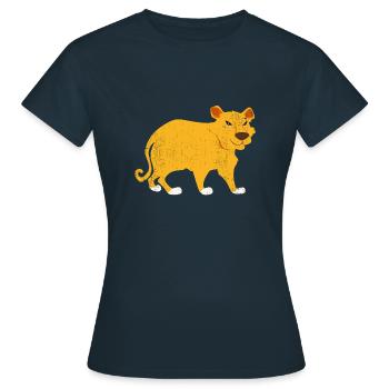 Jungle Animal Tiger - Women's T-Shirt - navy - Front - AI Model Female 172 dark (172cm)