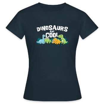 Dinosaurier Sind Cool Dino Sammlung - Frauen T-Shirt - Navy - Vorne - AI Model Female 172 dark (172cm)
