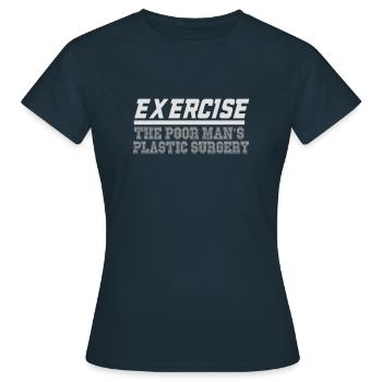 Exercice de chirurgie plastique du pauvre - T-shirt Femme - marine - Devant - AI Model Female 172 dark (172cm)