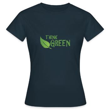 Protection du climat - T-shirt Femme - marine - Devant - AI Model Female 172 dark (172cm)