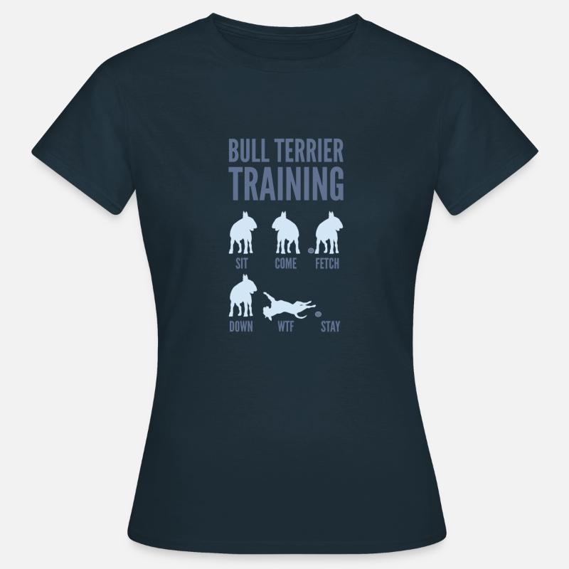 Bull Terrier Training - Women's T-Shirt - navy
