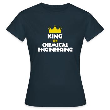 Roi du génie chimique - T-shirt Femme - marine - Devant - AI Model Female 172 dark (172cm)