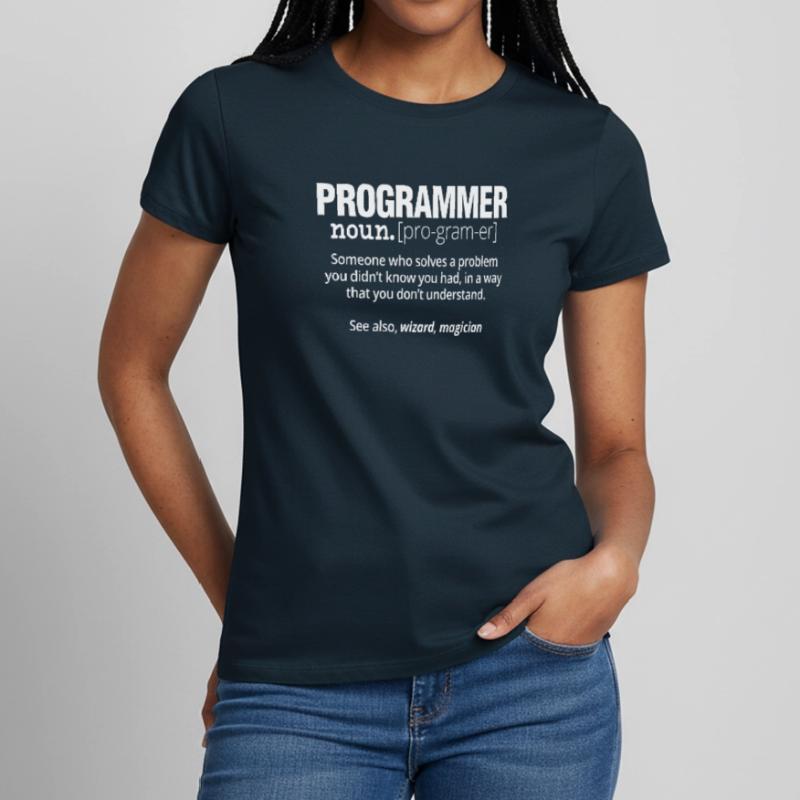 Programmer Noun Funny Software Engineer Coder Women's T-Shirt