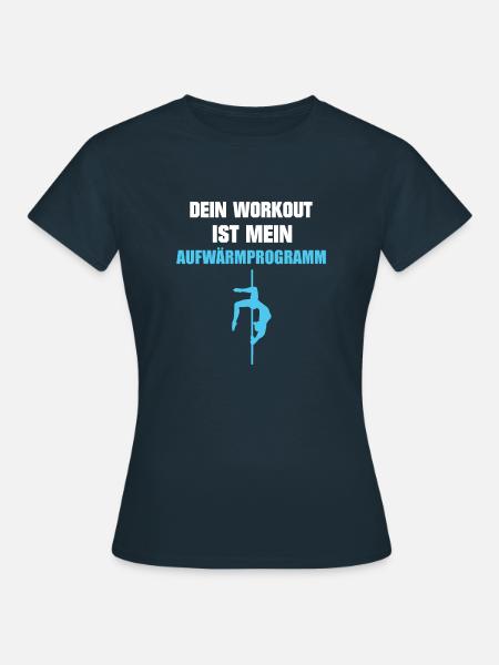 Poledance Stangentanz Stangentänzerin Geschenk - Frauen T-Shirt - Navy