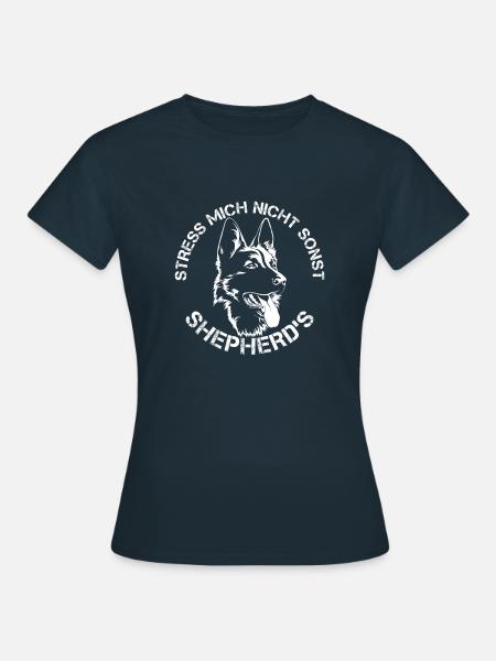 Deutscher Schäferhund Geschenkidee Hunde Fan - Frauen T-Shirt - Navy