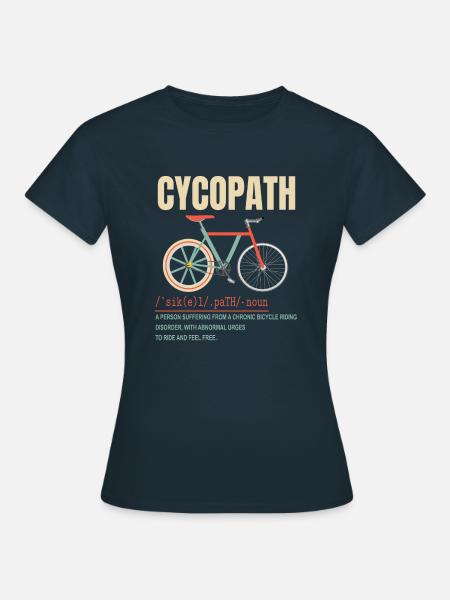 CYCOPATH CYCLOPATH Definitie Fietsfietsfiets - Vrouwen T-shirt - navy