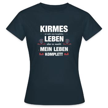 Schausteller Kirmes Vergnügungspark Geschenk - Frauen T-Shirt - Navy - Vorne - AI Model Female 172 dark (172cm)