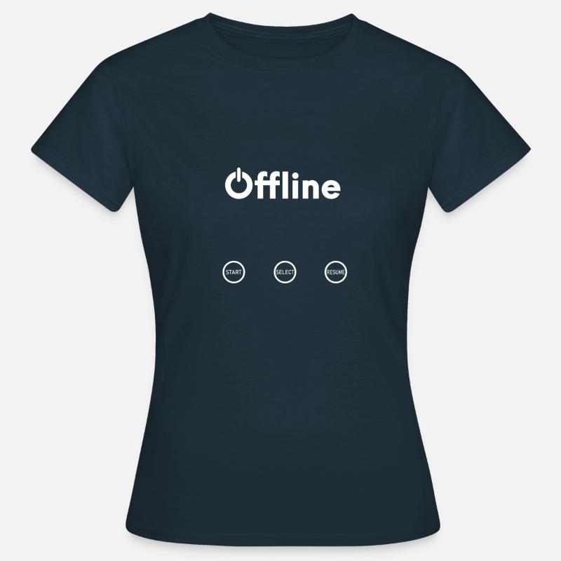 OFFLINE - Connection Interrupted - Women's T-Shirt - navy