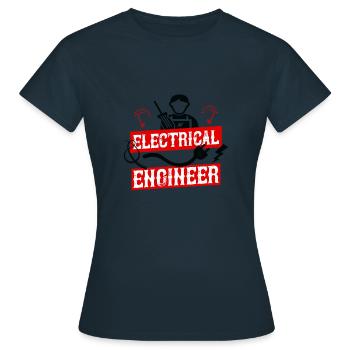 Electrical engineer - Women's T-Shirt - navy - Front - AI Model Female 172 dark (172cm)