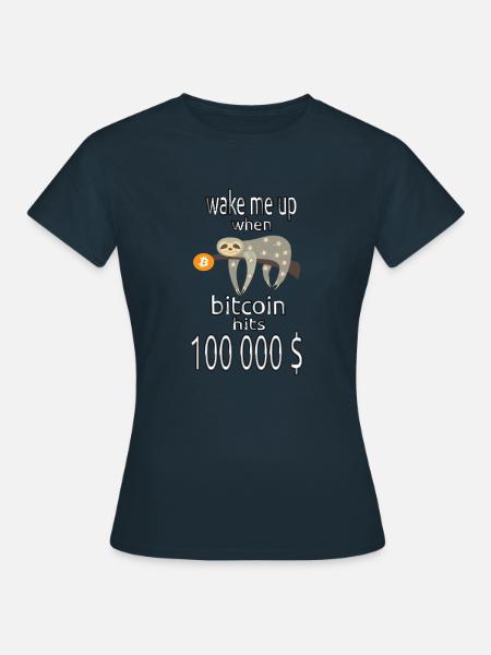 Bitcoin Design für Krypto Trader und Hodler - Frauen T-Shirt - Navy