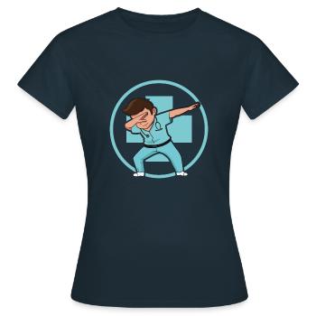 Dab Dabbing gentil médecin - T-shirt Femme - marine - Devant - AI Model Female 172 dark (172cm)