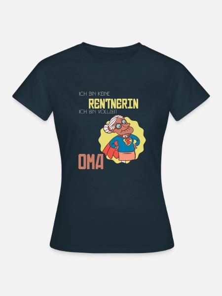 Oma in Vollzeit! - Frauen T-Shirt - Navy