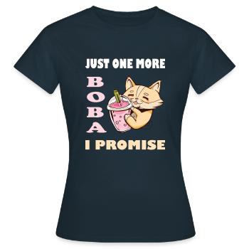 Bubble Thé Bubble Tea Bubble Tea Cadeau - T-shirt Femme - marine - Devant - AI Model Female 172 dark (172cm)