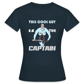 Capitaine de la voile de la voile - T-shirt Femme - marine - Devant - AI Model Female 172 dark (172cm)