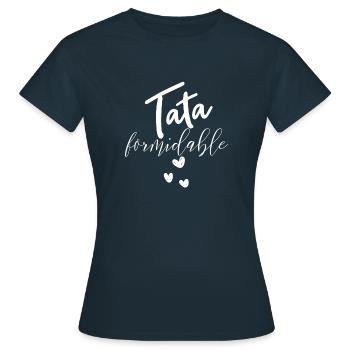 Tata formidable - T-shirt Femme - marine - Devant - AI Model Female 172 dark (172cm)