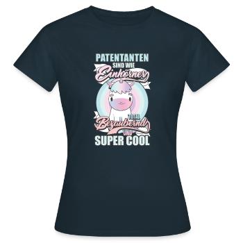 Patentante - Frauen T-Shirt - Navy - Vorne - AI Model Female 172 dark (172cm)