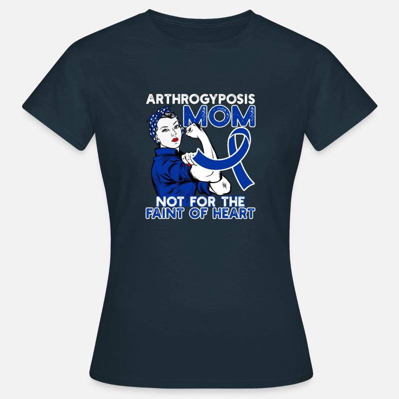 Disability Movement and Awareness Support For Mom - Women's T-Shirt - navy