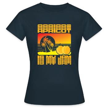 Abricots, fruits, fruits, fruits - T-shirt Femme - marine - Devant - AI Model Female 172 dark (172cm)