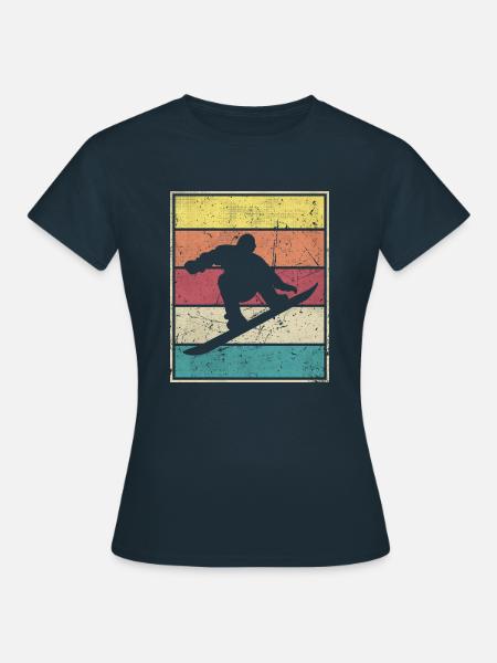 Snowboard - Frauen T-Shirt - Navy