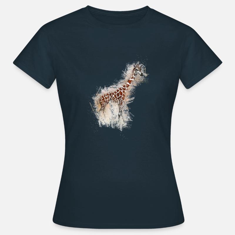 Giraffe - Women's T-Shirt - navy