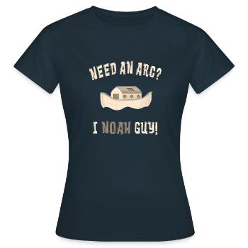 Need an arc? I Noah Guy! - Frauen T-Shirt - Navy - Vorne - AI Model Female 172 dark (172cm)