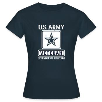 vétéran défenseur de la liberté - T-shirt Femme - marine - Devant - AI Model Female 172 dark (172cm)