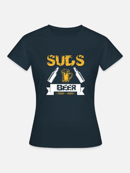 SUDS BIER - Frauen T-Shirt - Navy