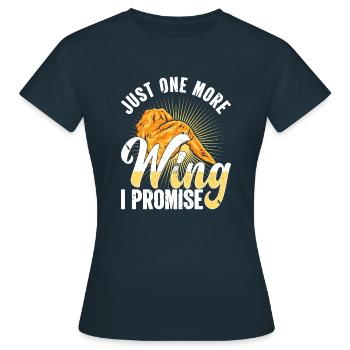 Fast Food Foodaholic Knuspriges Brathähnchen Gesch - Frauen T-Shirt - Navy - Vorne - AI Model Female 172 dark (172cm)