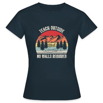 Spécialiste de l’apprentissage Enseignant de cours en ligne pour la maison - T-shirt Femme - marine - Devant - AI Model Female 172 dark (172cm)