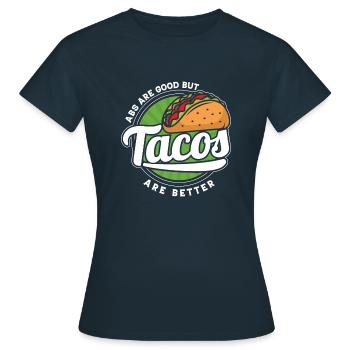 Mexicain Tacos Food Lifestyle Lifestyle - T-shirt Femme - marine - Devant - AI Model Female 172 dark (172cm)