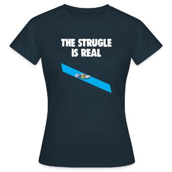 The Struggle Is Real Suez Canal Humor - Women's T-Shirt - navy - Front - AI Model Female 172 dark (172cm)