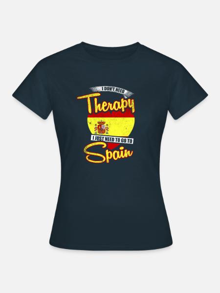 Spanien Urlaub - Frauen T-Shirt - Navy