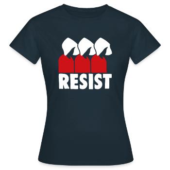 Resist Pro Choice Pro Abortion - Women's T-Shirt - navy - Front - AI Model Female 172 dark (172cm)