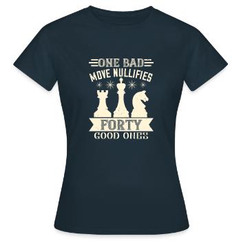 Un mauvais coup annule quarante bons - T-shirt Femme - marine - Devant - AI Model Female 172 dark (172cm)