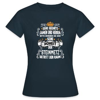 Steinmetz T Handwerker Kunsthandwerk Steinmetz - Frauen T-Shirt - Navy - Vorne - AI Model Female 172 dark (172cm)