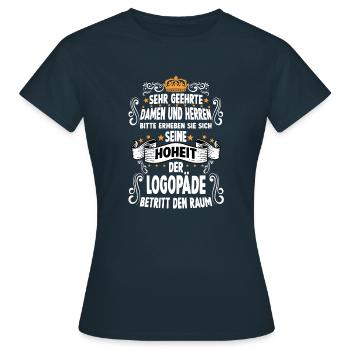Logopäde T witziges Spruch Motiv Logopäde - Frauen T-Shirt - Navy - Vorne - AI Model Female 172 dark (172cm)