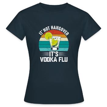 Vintage Vodka Drinker Lover Drinker Lifestyle - Women's T-Shirt - navy - Front - AI Model Female 172 dark (172cm)