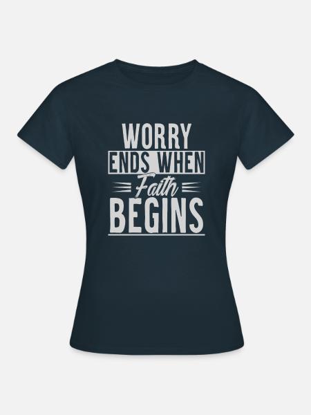 Faith and Motivation - Frauen T-Shirt - Navy
